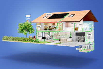 coupe d'une maison pour montrer l'autoconsommation photovoltaique